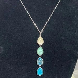 Touchstone Crystal Pear Drop Pendant